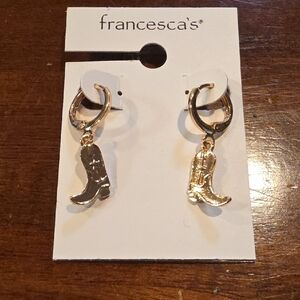 Francesca's Cowboy Boot Earrings